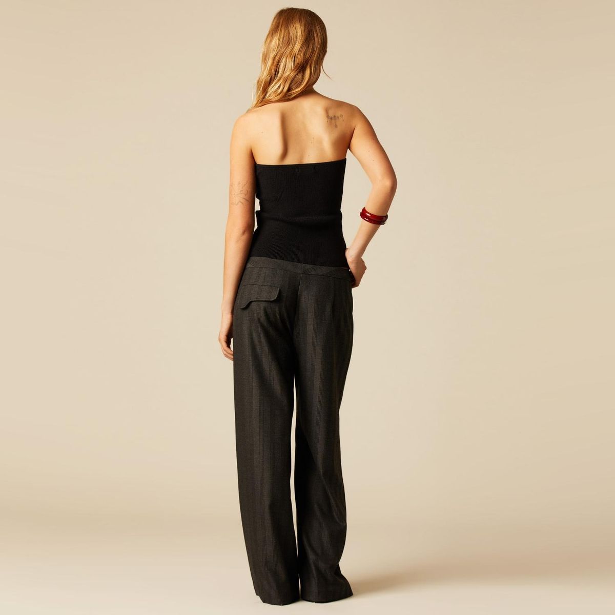 NICOLI - Pantalón Bolsillos Saddle Mujer Nicoli