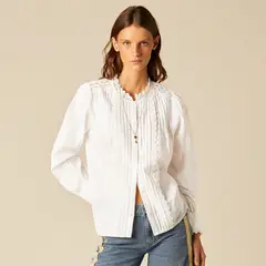 NICOLI - Blusa Jaretas Encaje Mujer