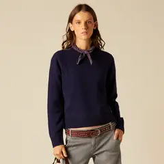 NICOLI - Sweater Estrellas 100% Lana Mujer