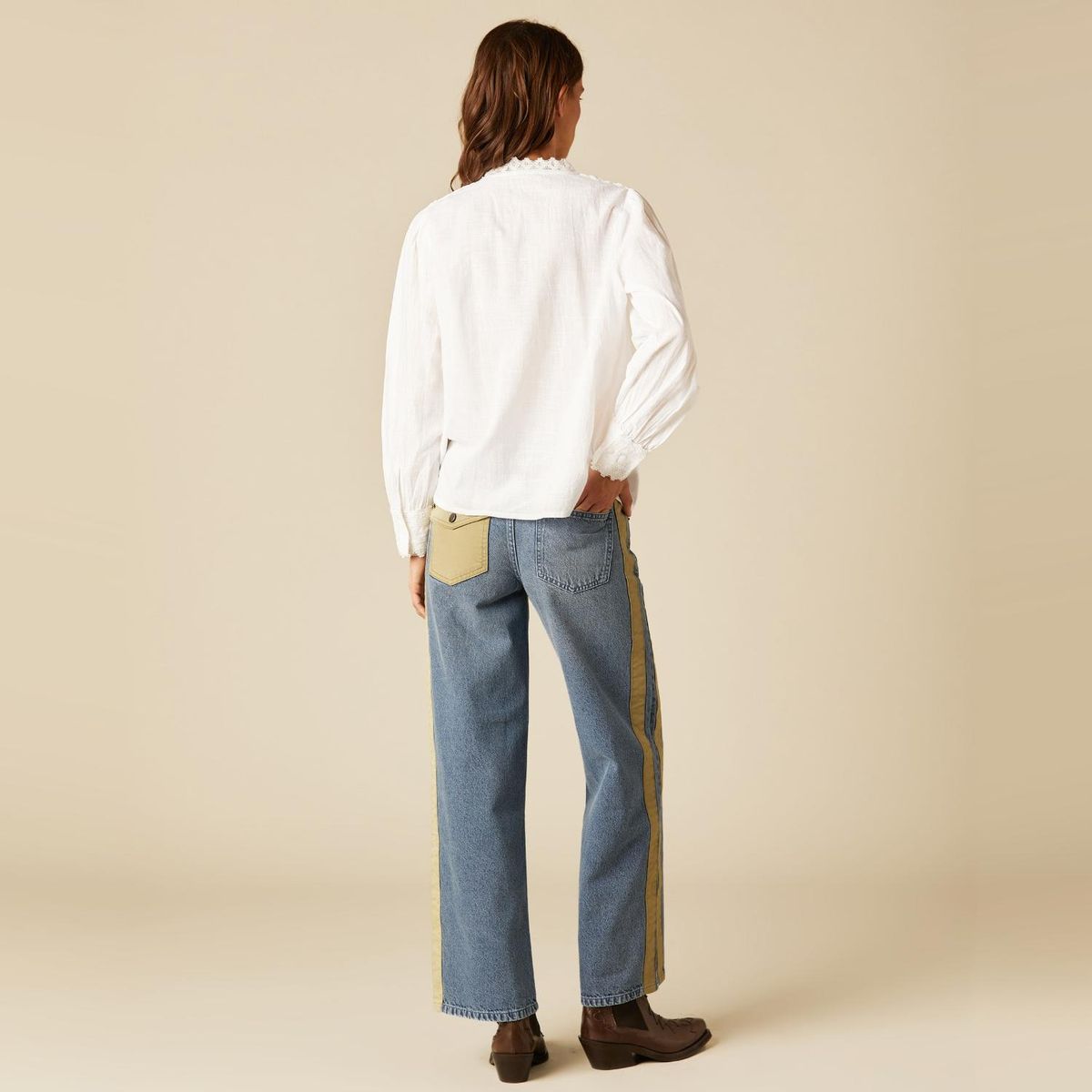 NICOLI - Jeans Wide Leg Mujer Nicoli