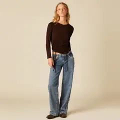NICOLI - Jeans Wide Leg Mujer