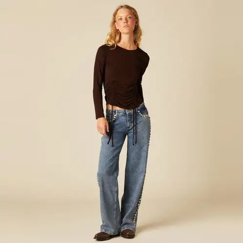 NICOLI - Jeans Wide Leg Mujer
