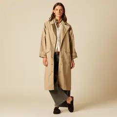 NICOLI - Trench Sarga Mujer