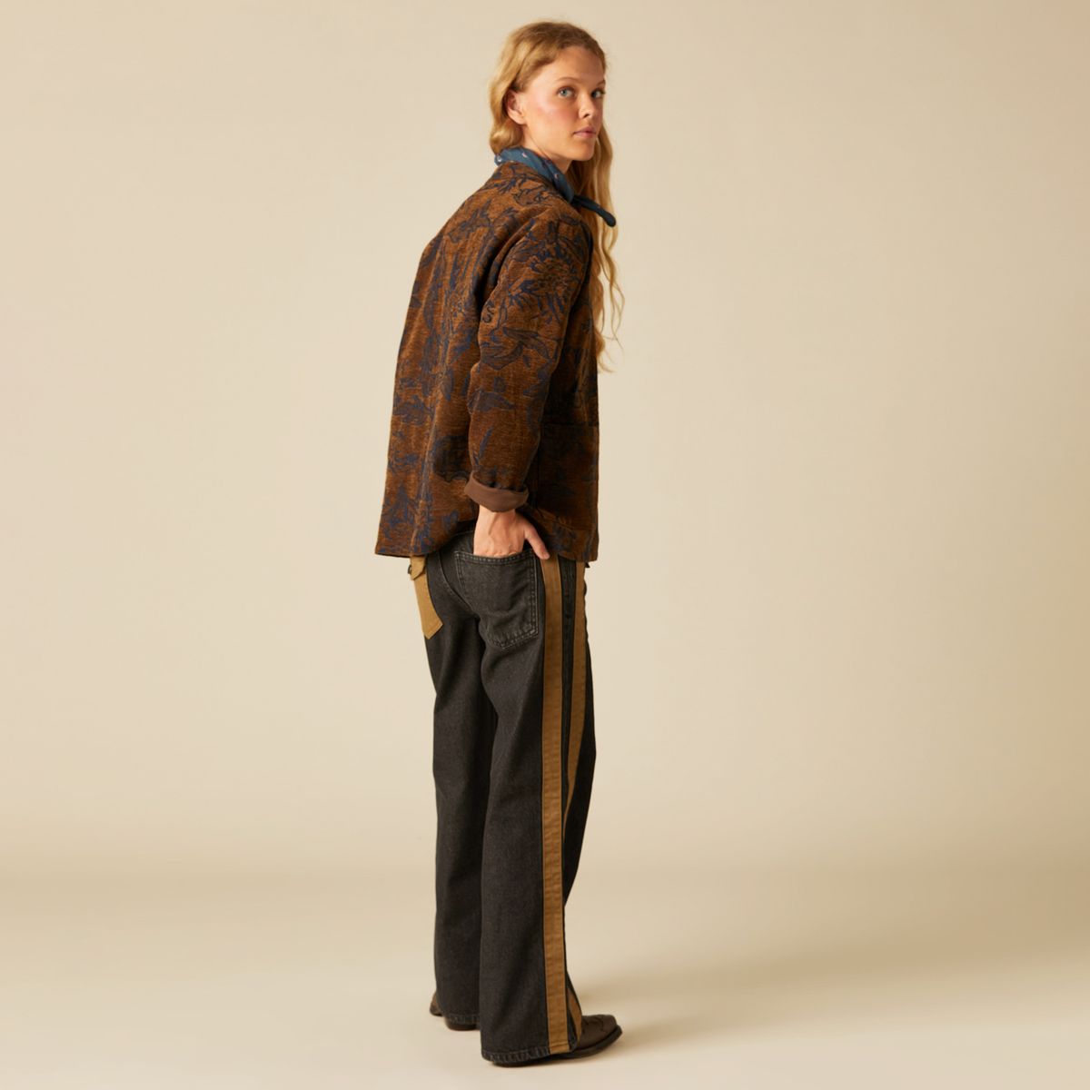 NICOLI - Chaqueta Jacquard  Mujer Nicoli