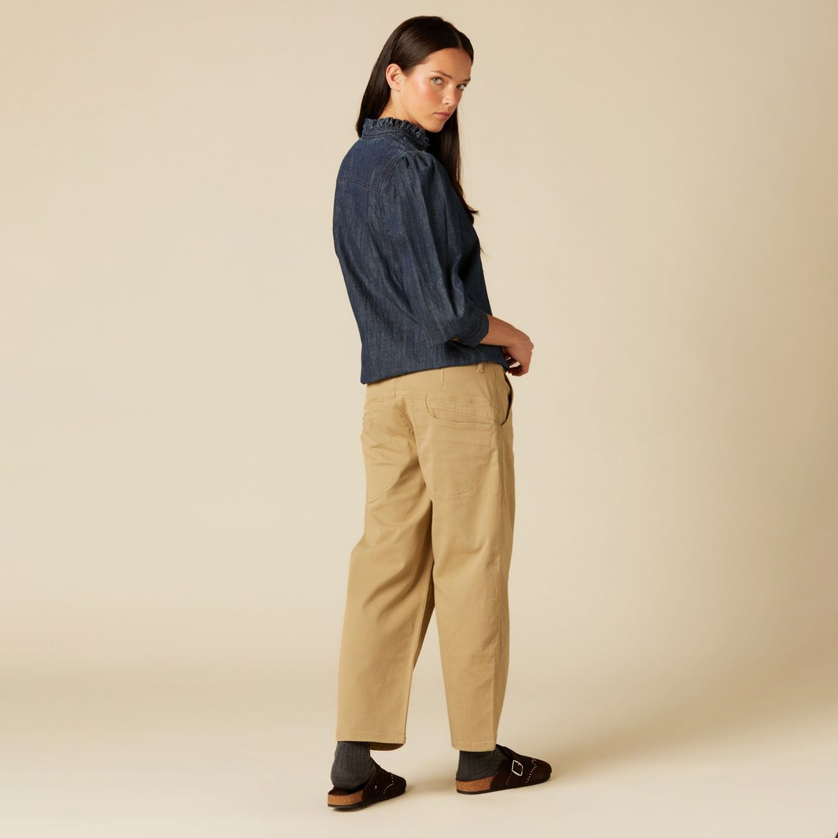 NICOLI - Blusa Vaquera Mujer Nicoli