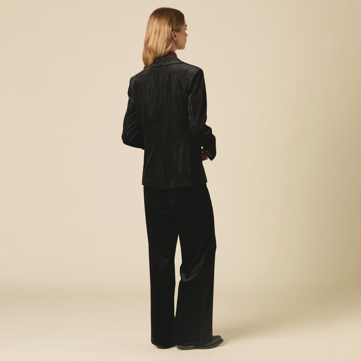 NICOLI - Blazer Raya Terciopelo Mujer Nicoli