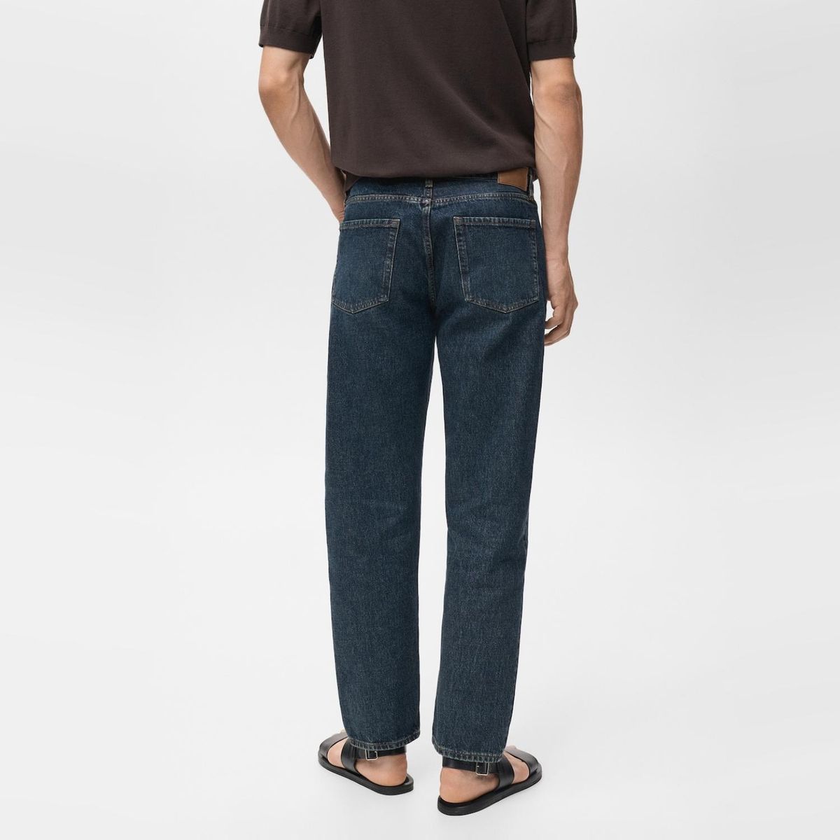 MANGO MAN - Jeans Moby Straight Fit Lavado Oscuro Hombre Mango Man