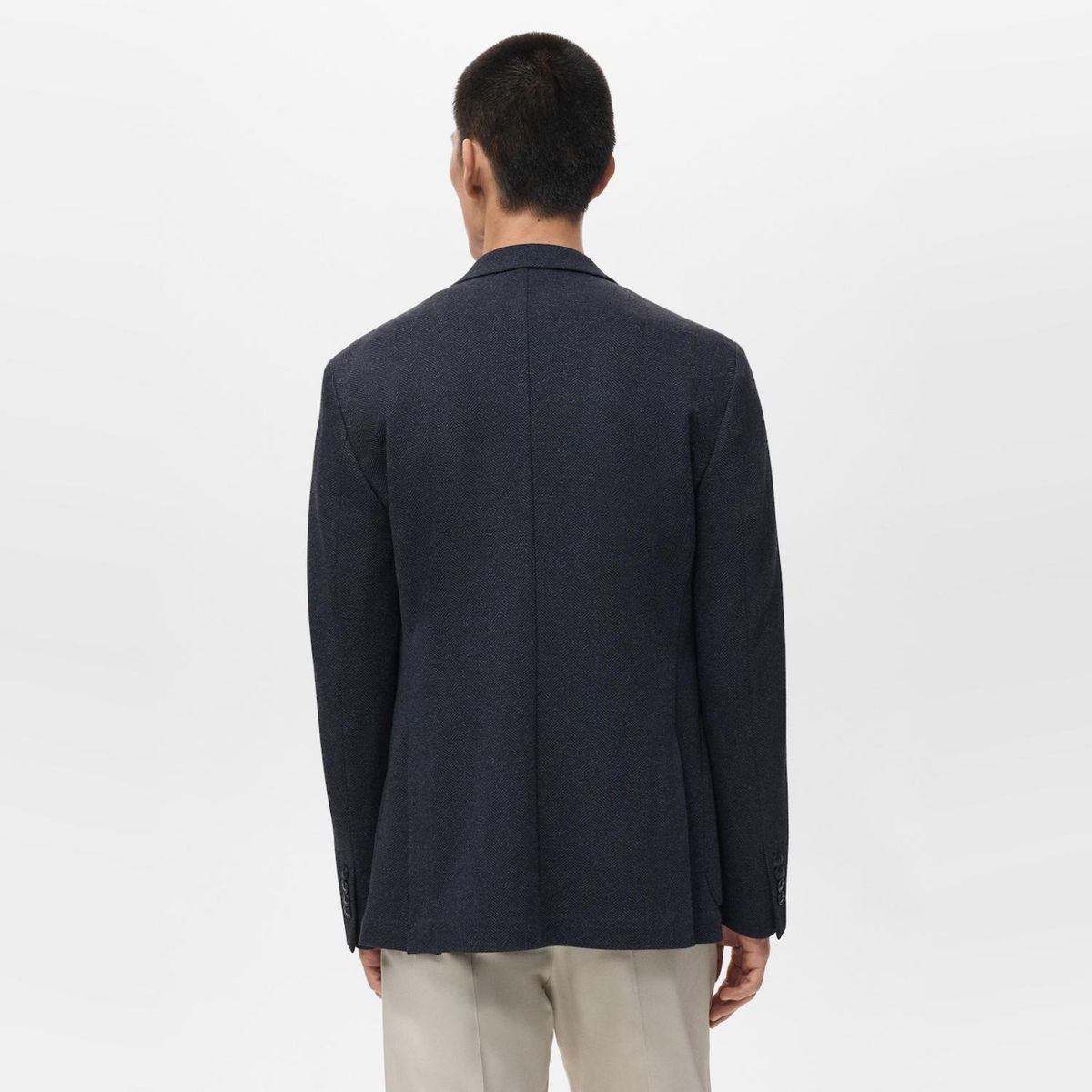 MANGO MAN - Blazer Espiga Slim Fit Hombre Mango Man