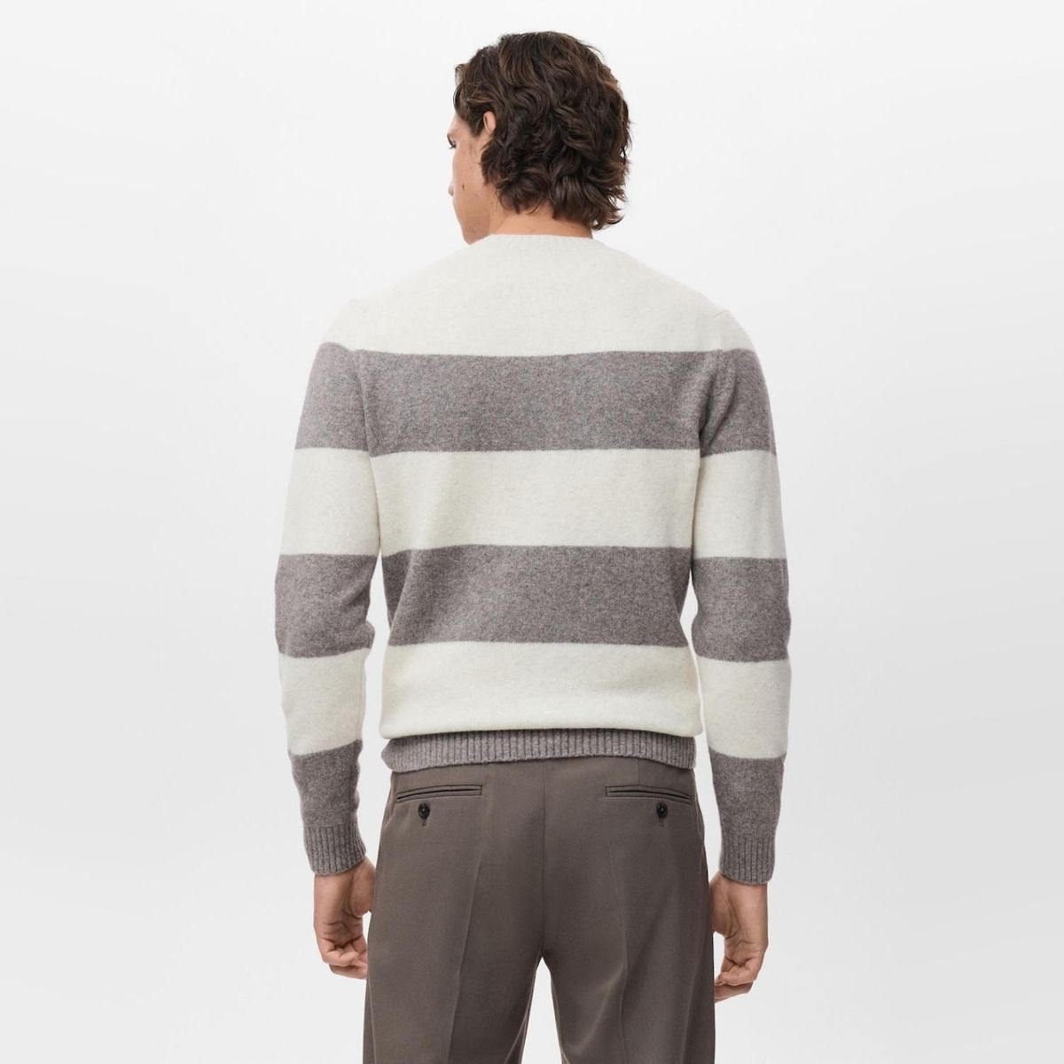 MANGO MAN - Sweater Rayas Mezcla Lana Hombre Mango Man