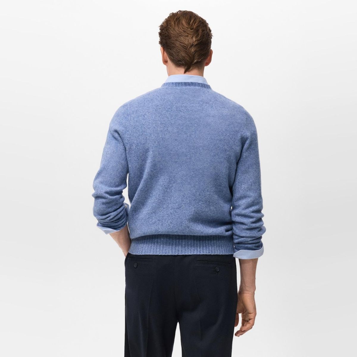 MANGO MAN - Sweater Punto Mezcla Lana Hombre Mango Man