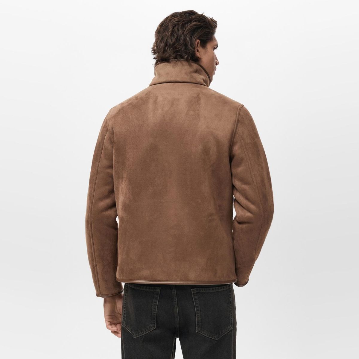 MANGO MAN - Chaqueta Reversible Borreguito Hombre Mango Man