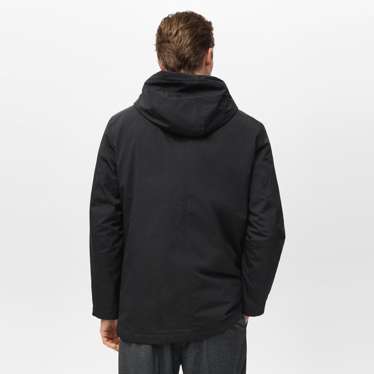MANGO MAN - Parka Capucha Water Repellent Hombre Mango Man