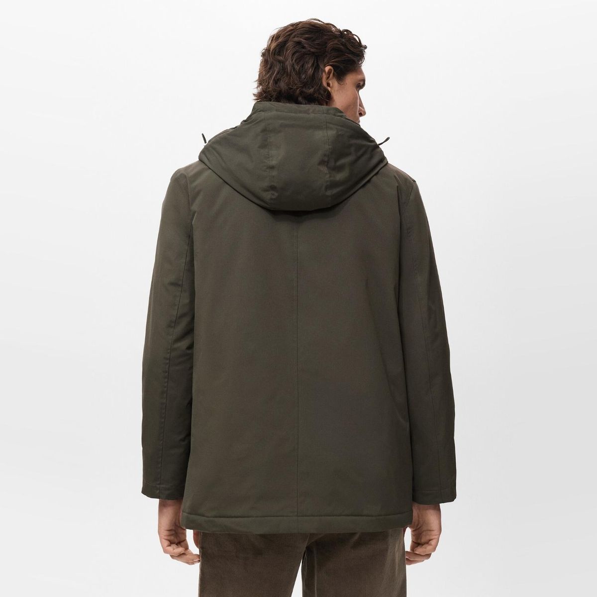 MANGO MAN - Parka Capucha Water Repellent Hombre Mango Man