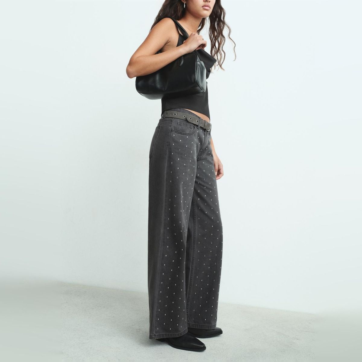 MANGO TEEN - Jeans Strass Cristales Mujer Mango Teen