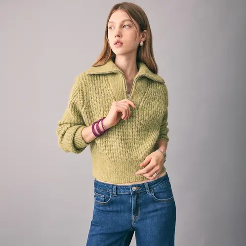 MANGO TEEN - Sweater Punto Cuello Perkins Mujer