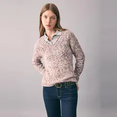 MANGO TEEN - Sweater Jaspeado Mujer