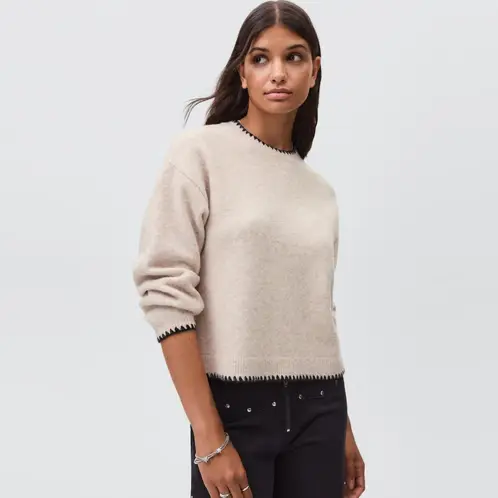 MANGO TEEN - Sweater Punto Bordado Mujer