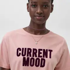 MANGO TEEN - Polera Estampada Manga Corta Mujer