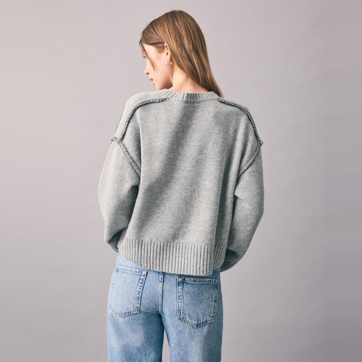 MANGO TEEN - Sweater Detalle Costuras Mujer Mango Teen