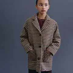 MANGO KIDS - Abrigo Pata De Gallo Niña