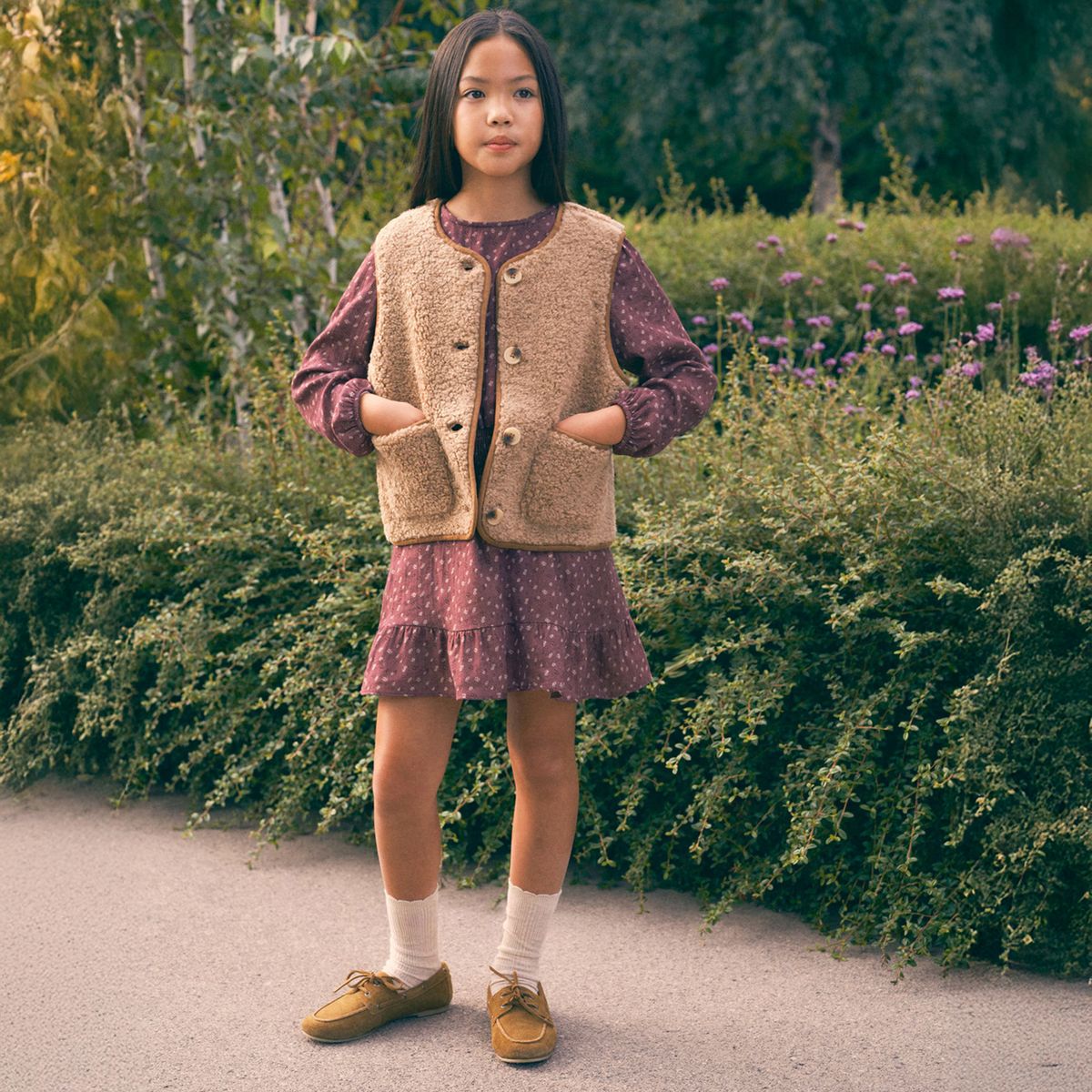 MANGO KIDS - Chaleco Borreguito Niña Mango Kids