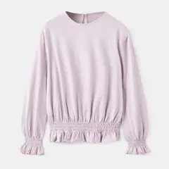 MANGO KIDS - Polera Detalles Fruncidos Niña