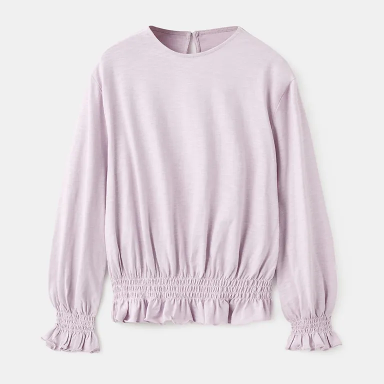 Polera Detalles Fruncidos Niña