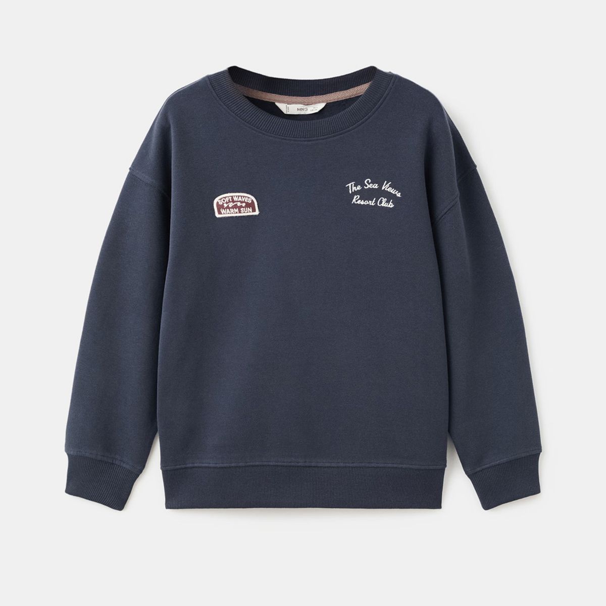 MANGO KIDS - Polerón Algodón Bordado Niño Mango Kids