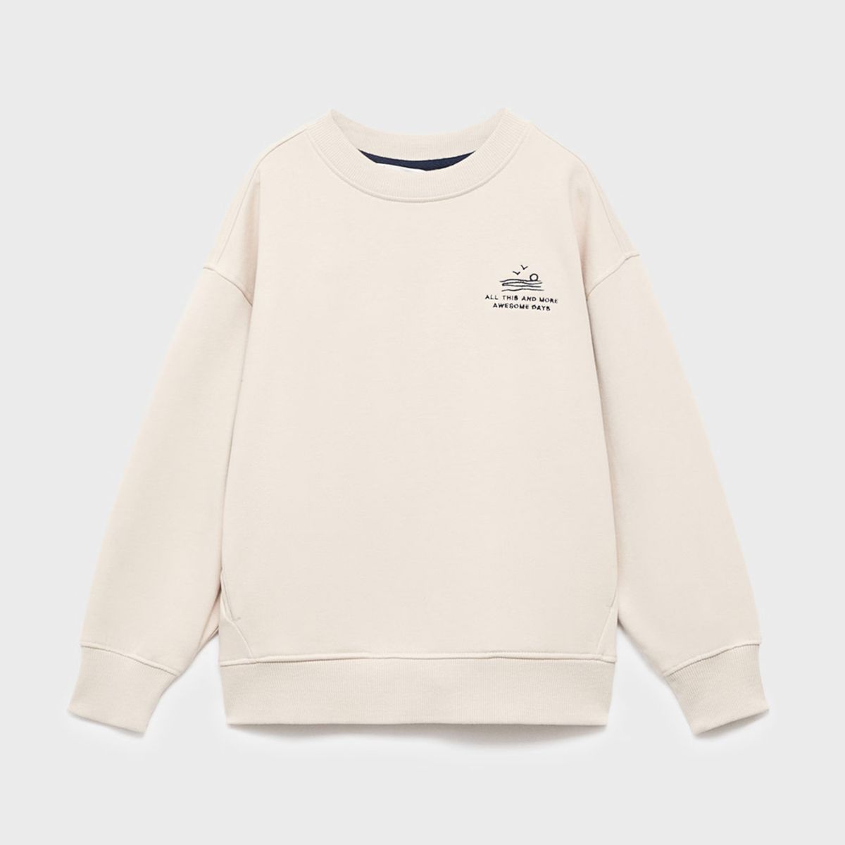MANGO KIDS - Polerón Algodón Bordado Niño Mango Kids