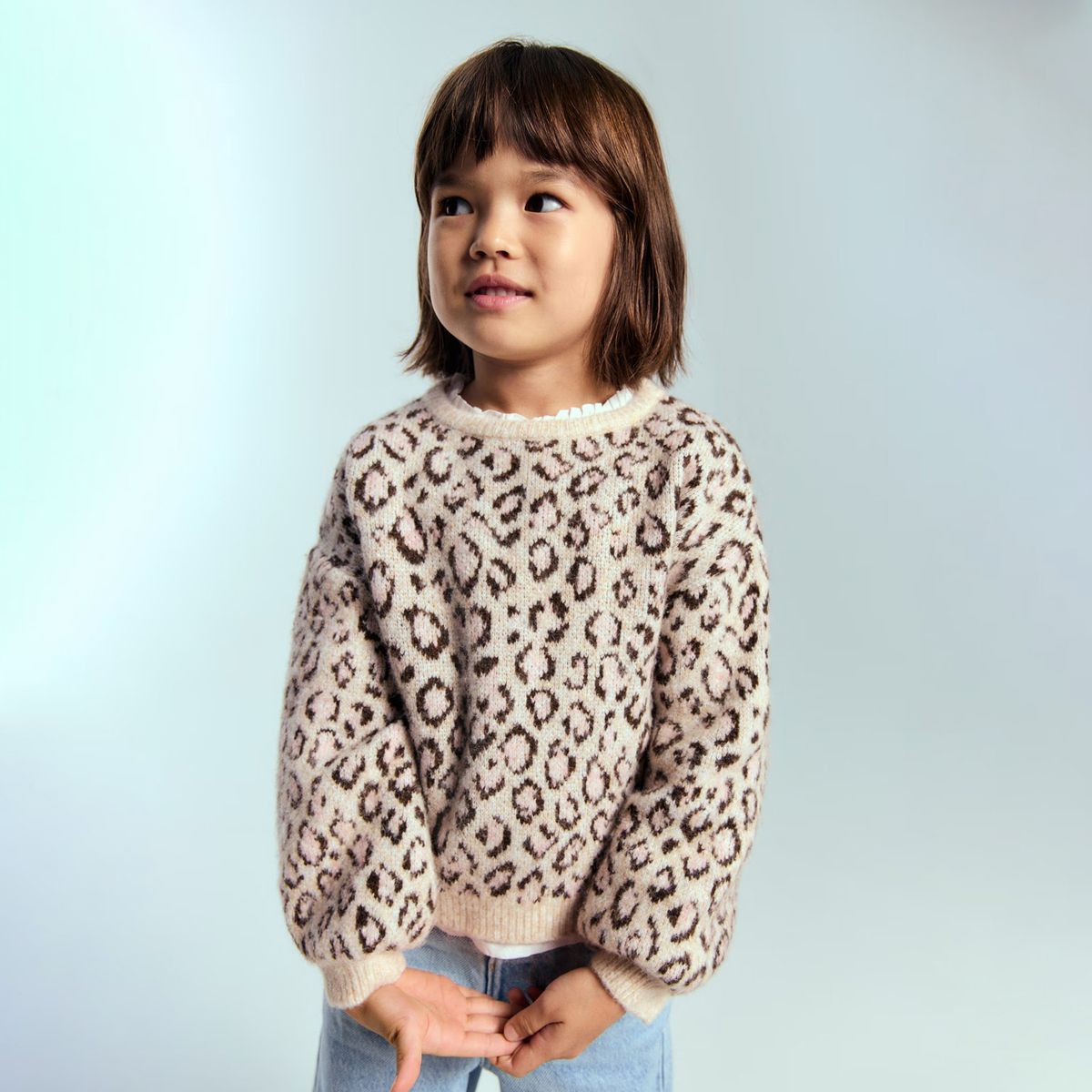 MANGO KIDS - Sweater Punto Leopardo Bebé Niña Mango Kids