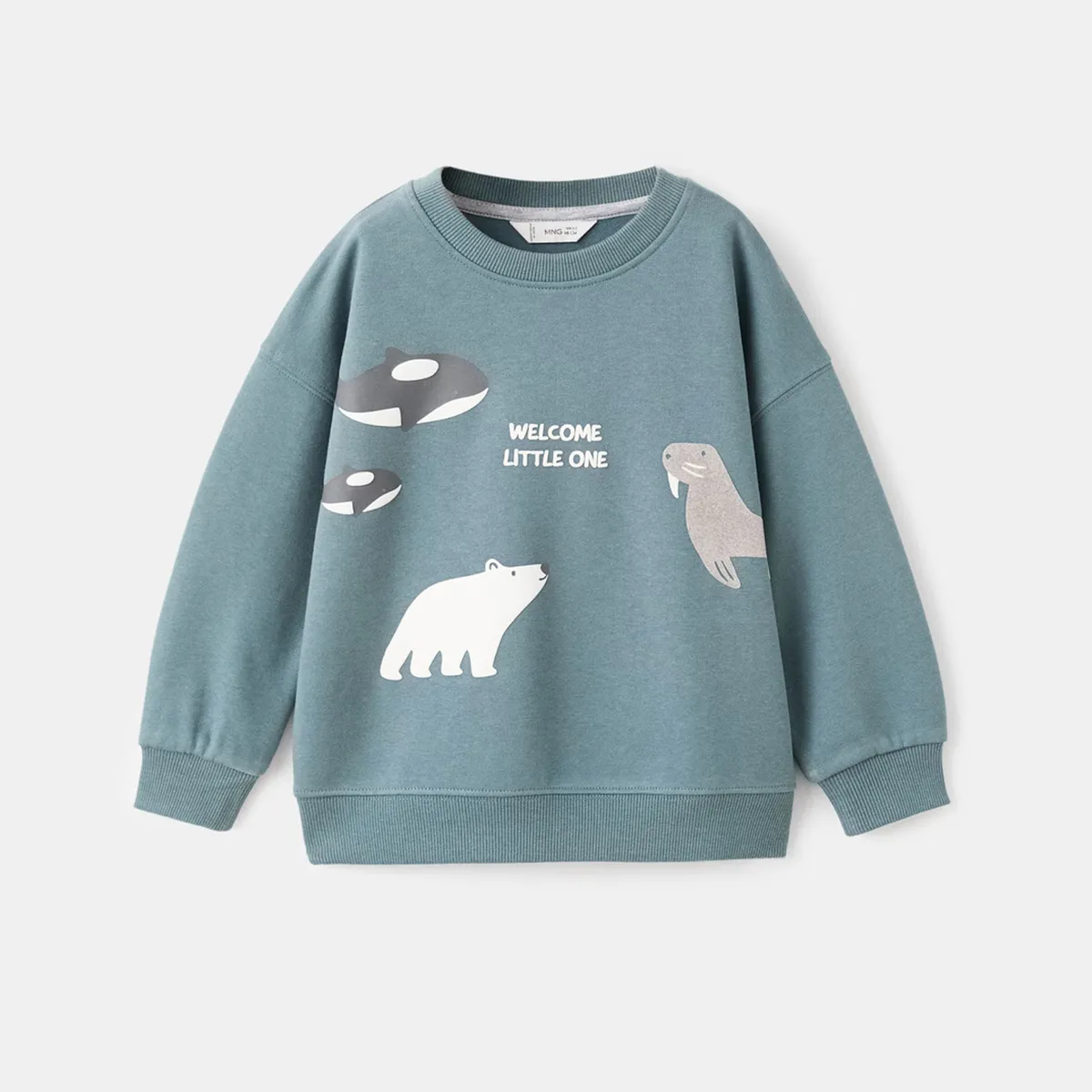 MANGO KIDS - Polerón Estampada Animales Bebé Niño Mango Kids