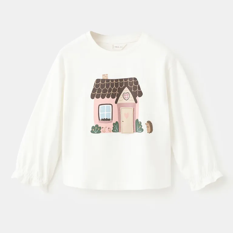 Polera Algodón Estampada Bebé Niña