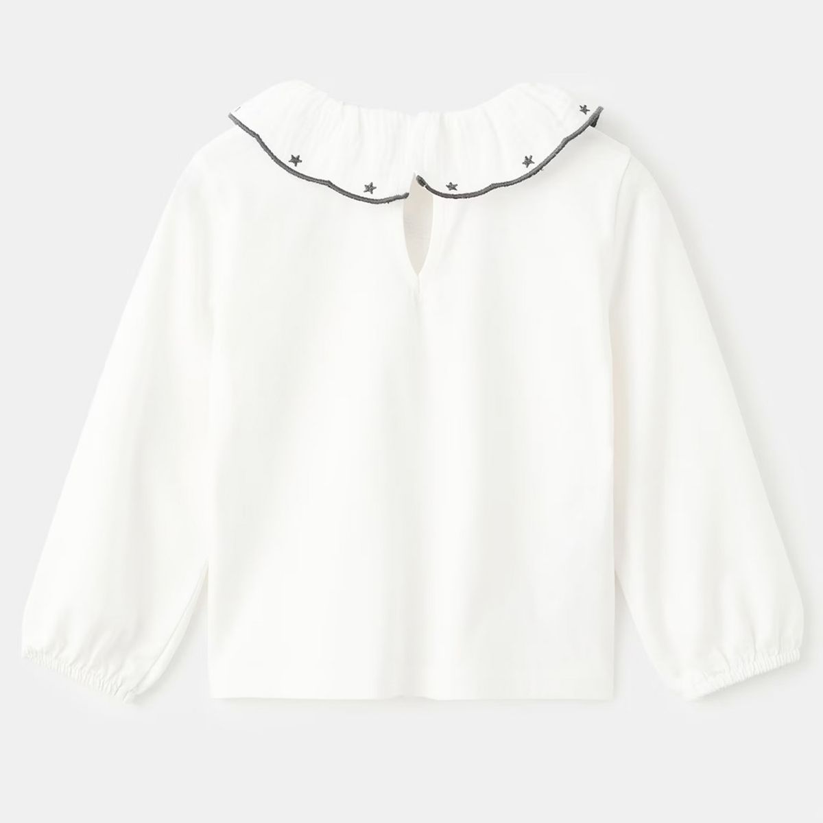 MANGO KIDS - Polera Algodón Bordado Estrellas Bebé Niña Mango Kids