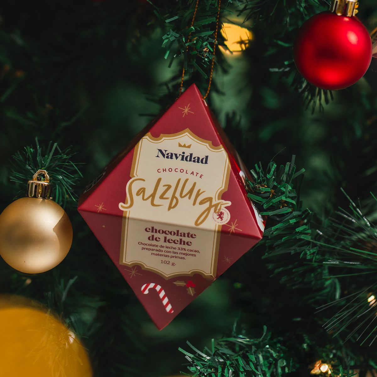 SALZBURGO - Colgante Diamante Chocolate Leche 102G Navidad Salzburgo