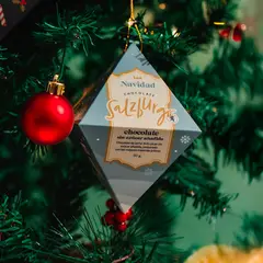SALZBURGO - Colgante Diamante Chocolate de Leche sin Azúcar 80G Navidad