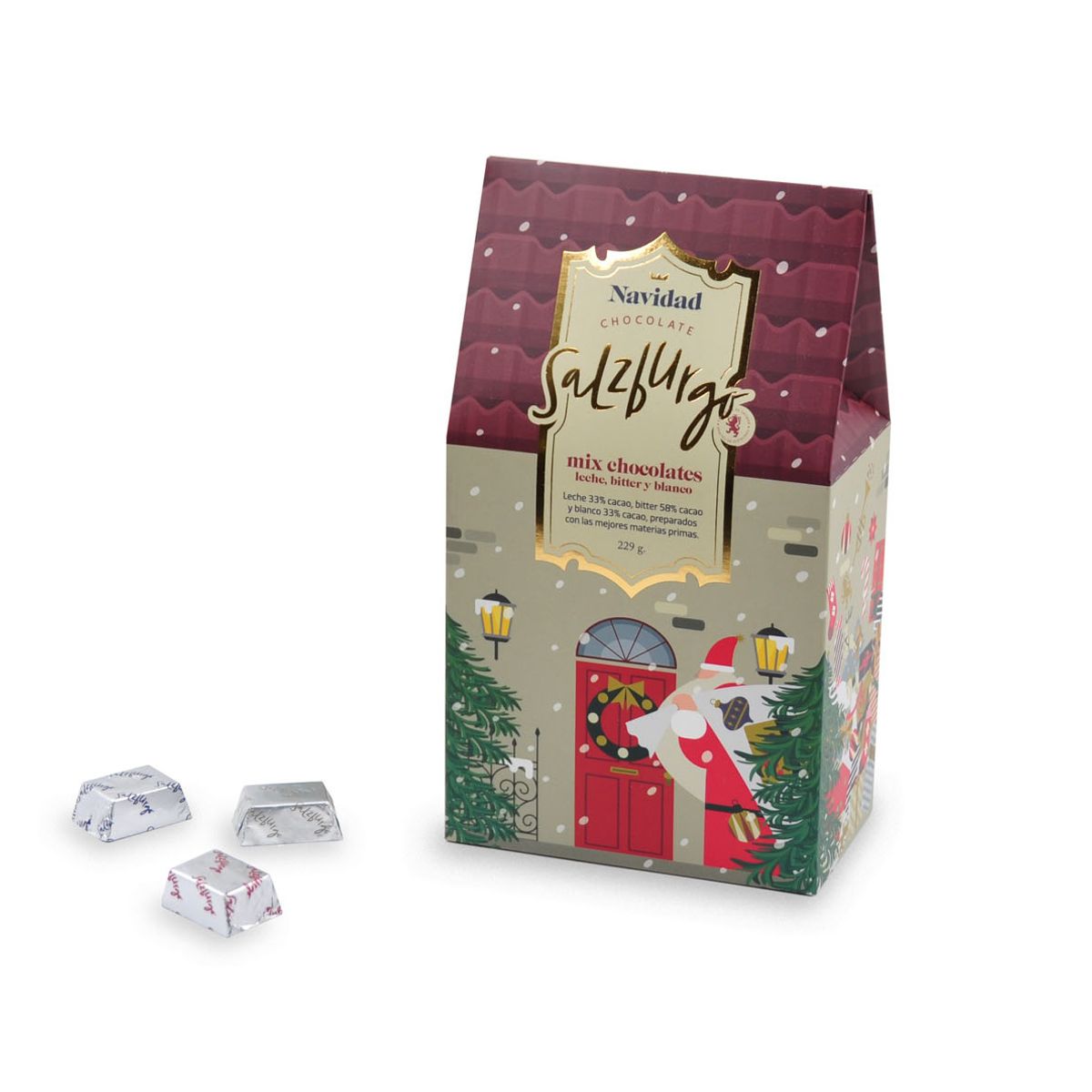 SALZBURGO - Casa Mix Chocolate de Leche 229G Navidad Salzburgo