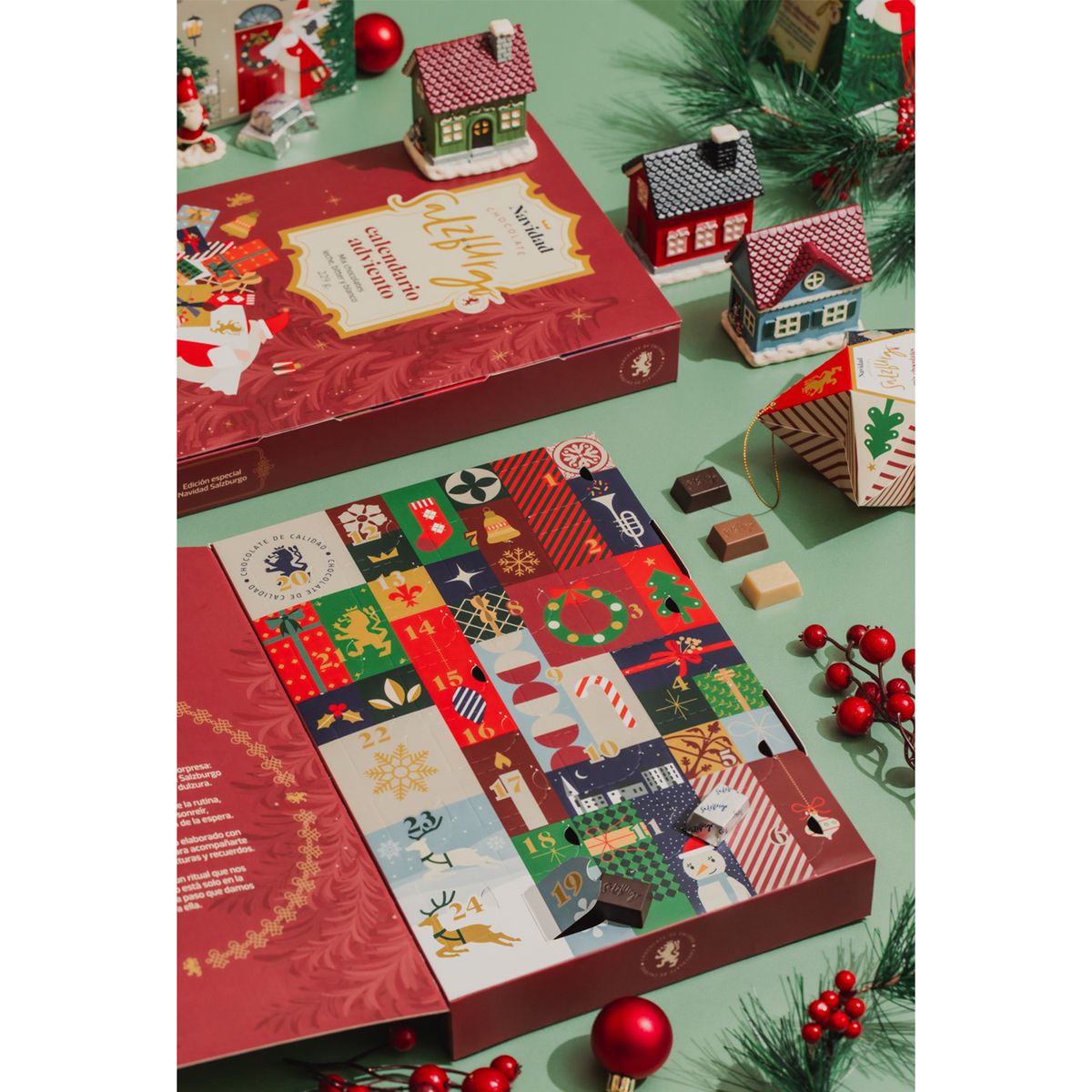 SALZBURGO - Calendario de Adviento Chocolate Salzburgo Navidad 229G