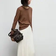 MANGO - Sweater Punto Fino Cuello Redondo Mujer