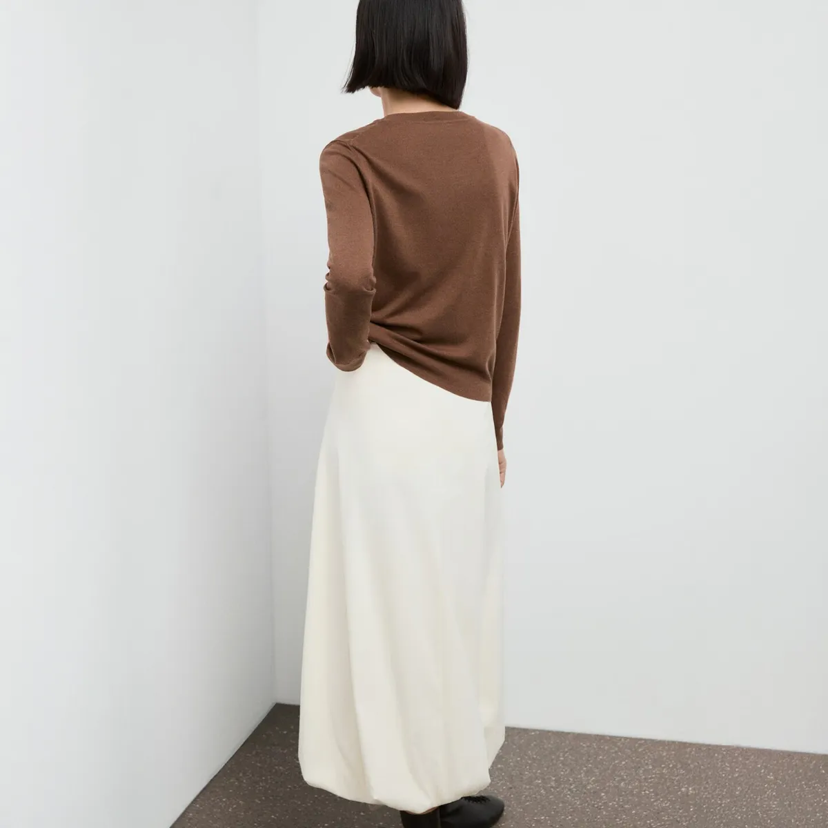 MANGO - Sweater Punto Fino Cuello Redondo Mujer Mango