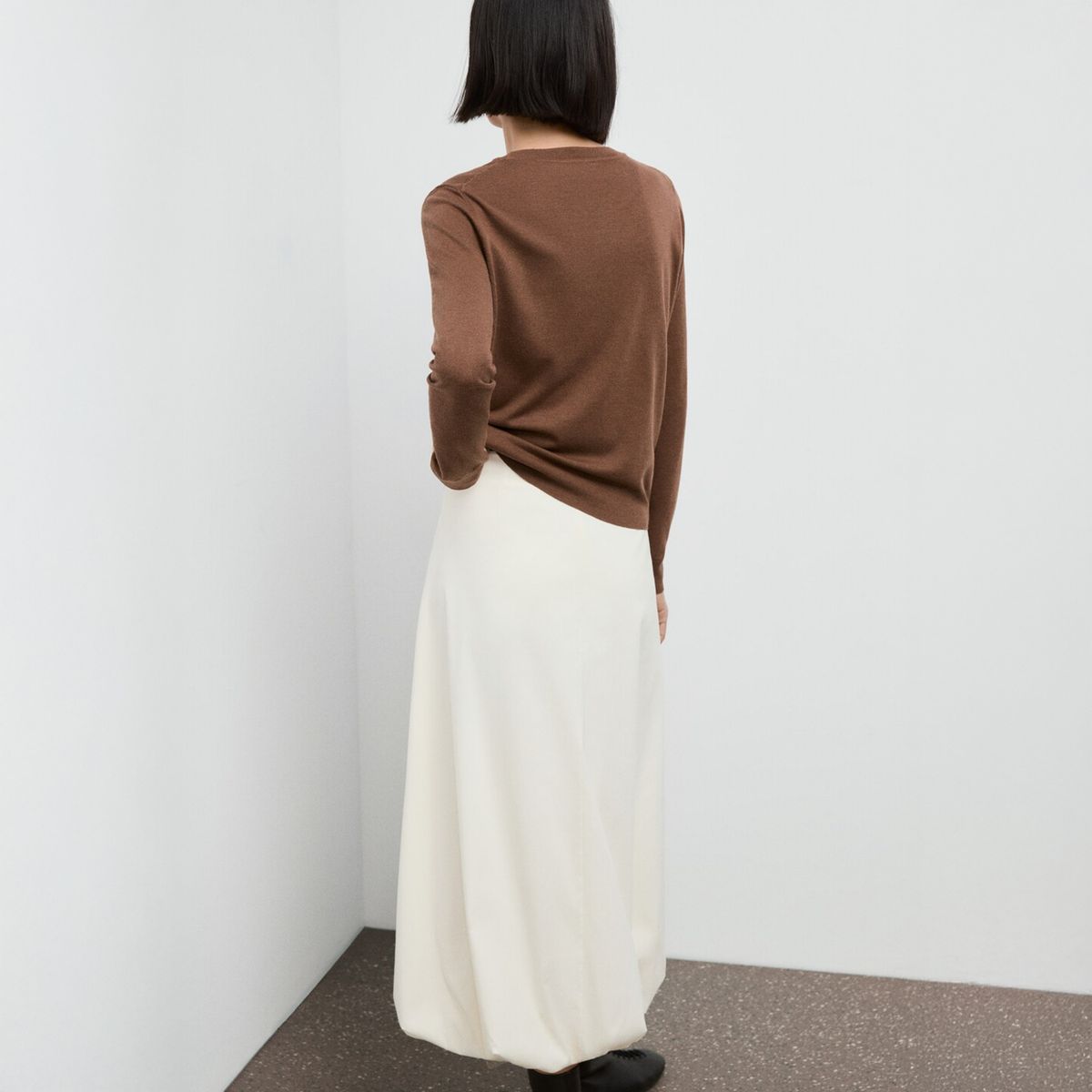 MANGO - Sweater Punto Fino Cuello Redondo Mujer Mango