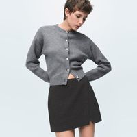 Cárdigan Punto Grueso Botones Mujer