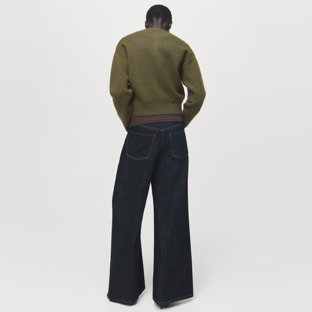 MANGO - Cárdigan Punto Grueso Botones Mujer Mango