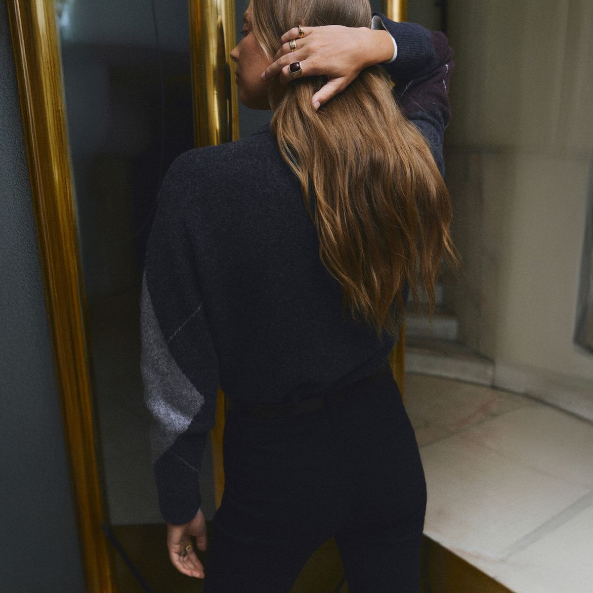 MANGO - Sweater Punto Rombos Mujer Mango