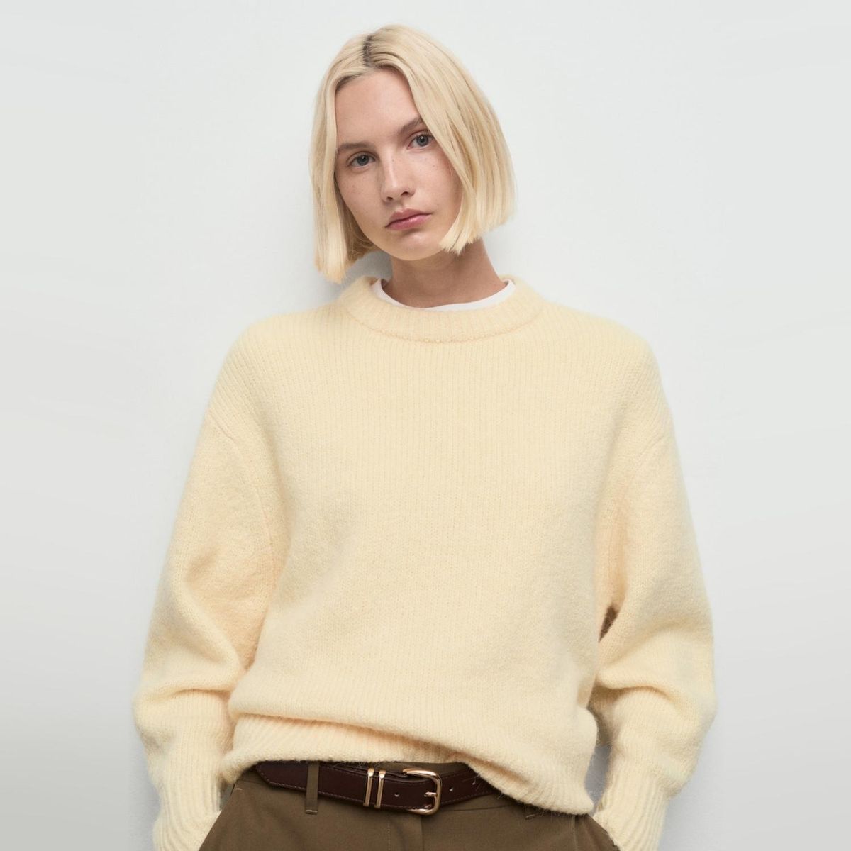 MANGO - Sweater Punto Grueso Mujer Mango