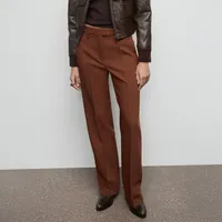 Pantalón Recto Costuras Mujer