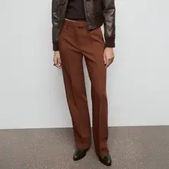 MANGO - Pantalón Recto Costuras Mujer