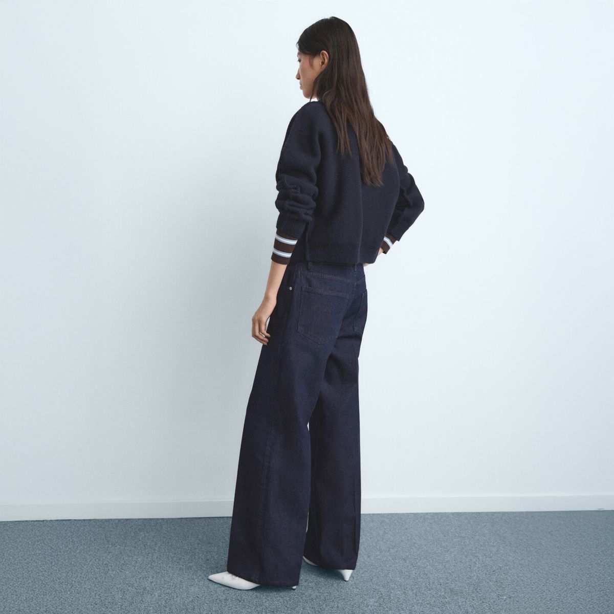 MANGO - Jeans Straight Tiro Bajo Mujer Mango