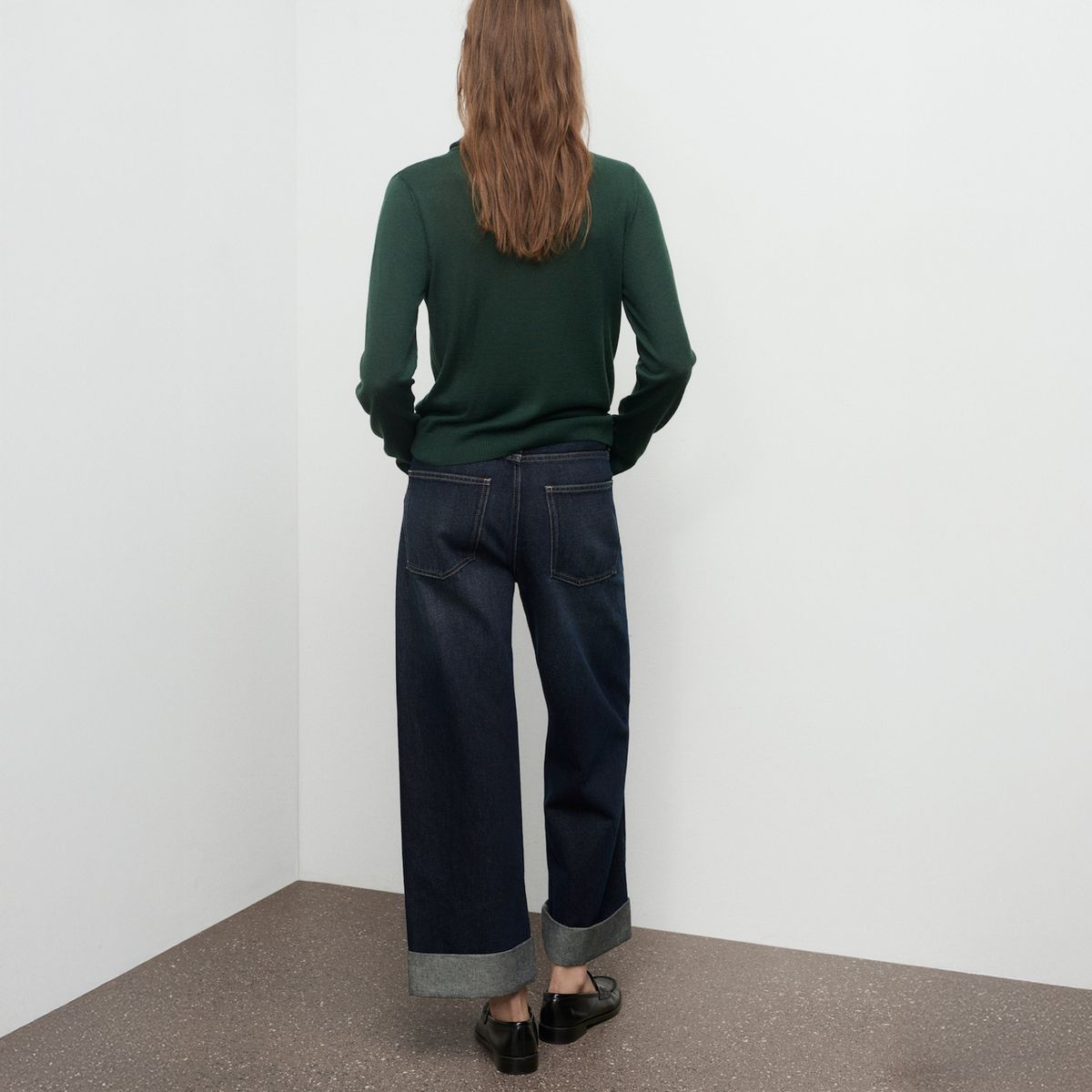 MANGO - Sweater Punto Cuello Drapeado Mujer Mango