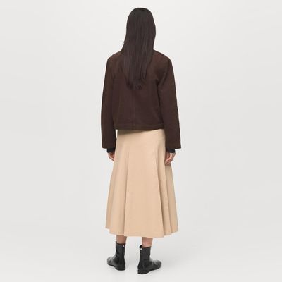 Imagen 2 del producto Chaqueta Vaquera Cuello Efecto Piel Mujer