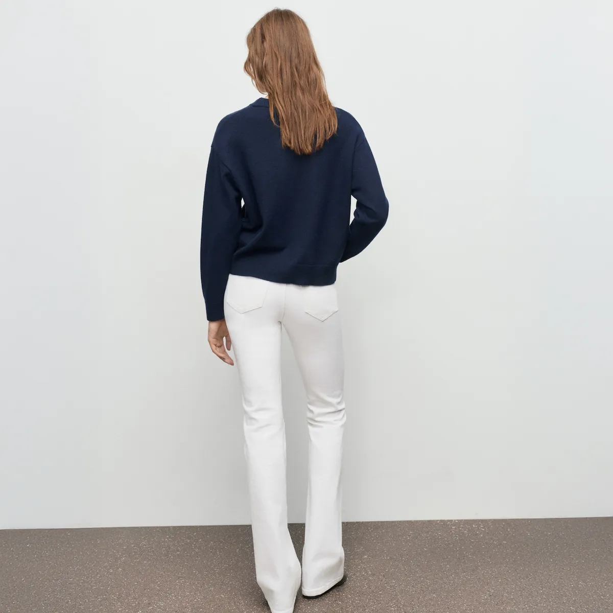 MANGO - Sweater Punto Cuello Redondo Mujer Mango